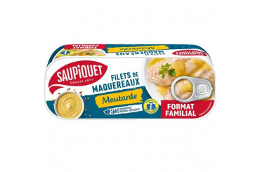 Filets de Maquereaux Sauce Moutarde Format Familial Saupiquet