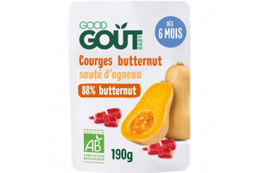 Courge Butternut et Sauté D'Agneau Bio Dès 6 Mois Good Gout 