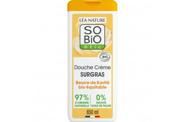 Crème de Douche Surgras au Beurre de Karité Bio SoBio 