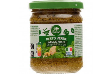 Sauce Pesto Vert au Basilic Frais Italien Carrefour