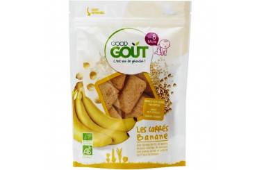 Biscuits Carrés Banane Bio Dès 8 Mois Good Gout 