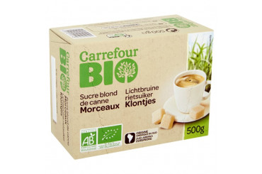 Sucre de Canne Blond Morceaux Bio Carrefour