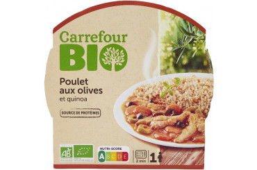 Poulet aux Olives et Quinoa Bio Carrefour