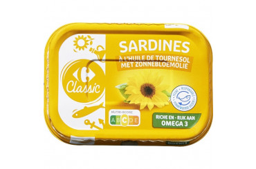 Sardines à l'Huile de Tournesol Carrefour