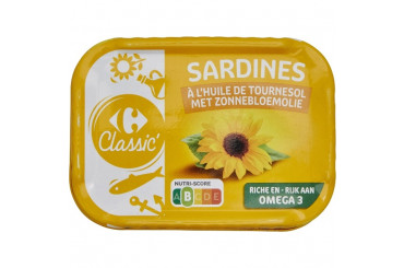 Sardines à l'Huile de Tournesol Carrefour
