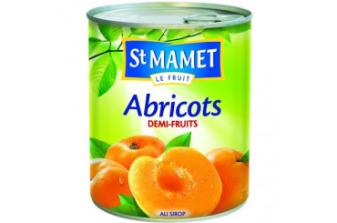 Abricots Demi Fruit au Sirop Saint Mamet