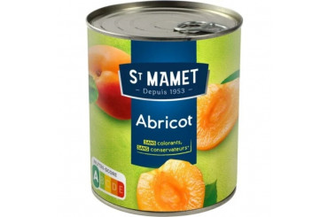 Abricots Demi Fruit au Sirop Saint Mamet