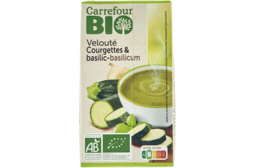 Velouté de Courgette et Basilic Bio Carrefour