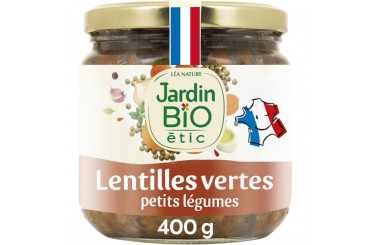 Lentilles Vertes aux Petits Légumes Bio Jardin Bio