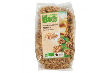 Muesli Croustillant Nature Bio Carrefour