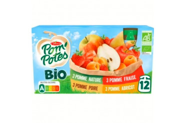 Compote de Pommes Multi-Variétés Sans Sucres Ajoutés Bio Pom'Potes