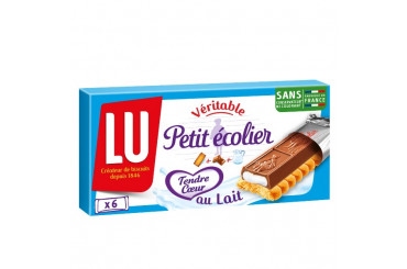Biscuits Barre Nappés de Chocolat au Lait Pocket Tendre Coeur Petit Ecolier