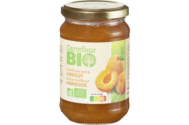 Confiture d'Abricot au Sucre de Canne Bio Carrefour