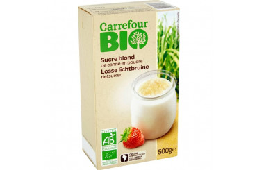 Sucre Blond en Poudre Pure Canne Bio Carrefour
