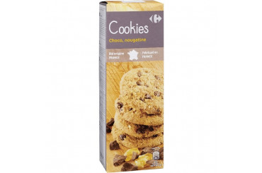 Cookies Nougatine et Pépites de Chocolat Carrefour