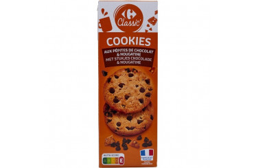 Cookies Nougatine et Pépites de Chocolat Carrefour