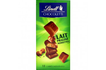 Chocolat au Lait Praliné Noisettes Chocoletti Lindt