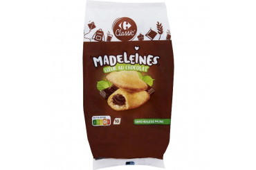 Madeleines Coeur Chocolat Noisette Pocket Carrefour