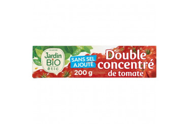 Double Concentré de Tomate Sans Sel Ajouté Bio Jardin Bio