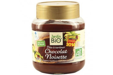 Pâte à Tartiner Chocolat Noisettes Bio Jardin Bio