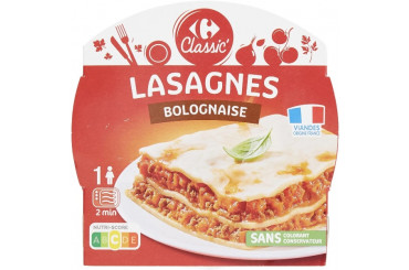 Lasagnes à la Bolognaise Carrefour