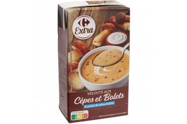Velouté de Cèpes et Bolets à la Crème Fraîche Carrefour 