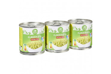 Flageolets Verts Extra Fin Carrefour