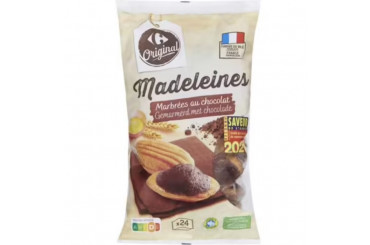 Madeleines Marbrés au Chocolat Pocket Carrefour