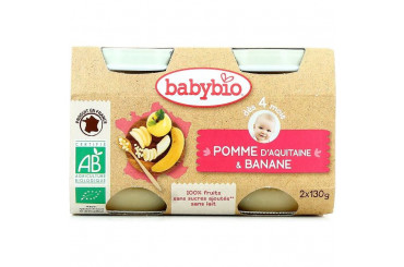 Pomme d'Aquitaine Banane Bio Dès 4 Mois BabyBio
