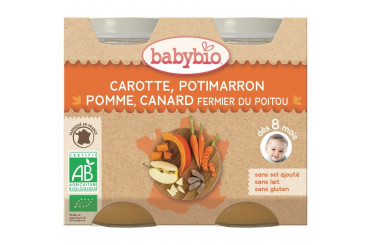 Carotte Potimarron Pomme Canard Bio Dès 8 Mois BabyBio