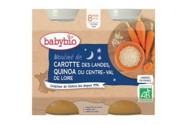 Mouliné de Carotte et Quinoa Bio Dès 8 Mois BabyBio