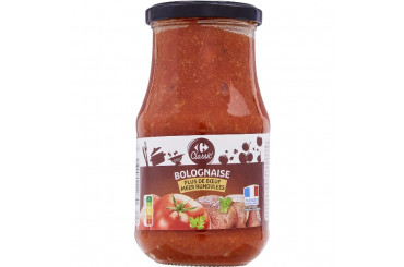Sauce Bolognaise Plus de Boeuf Carrefour