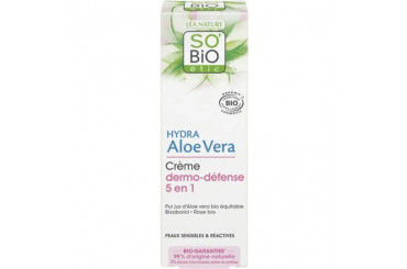 Crème Visage Hydratante à l'Aloe Vera Dermo-Défense Bio SoBio Etic