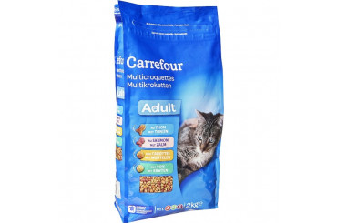 Croquettes Chat au Thon Saumon et Légumes Carrefour
