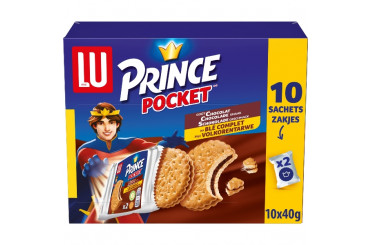 Goûters au Blé Complet Fourrés au Chocolat Pocket Prince Lu