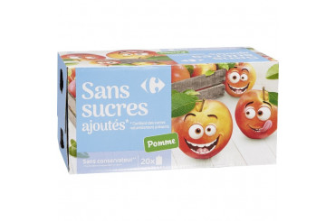 Compote Panachage Pomme, Framboise, Myrtille, Fraise Sans Sucres Ajoutés Bio Carrefour