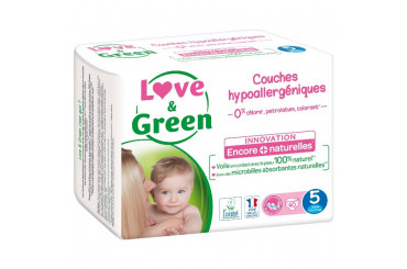 Couches Junior Hypoallergéniques T5 Love&Green