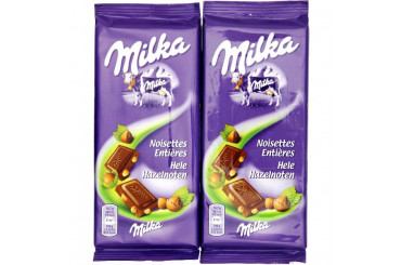 Chocolat au Lait et aux Noisettes Entières Milka