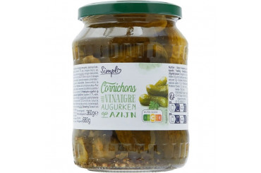 Cornichons Croquants Vinaigre et Aromates Simpl