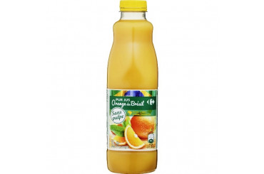 Pur Jus d'Orange du Brésil Sans Sucres Ajoutés Carrefour