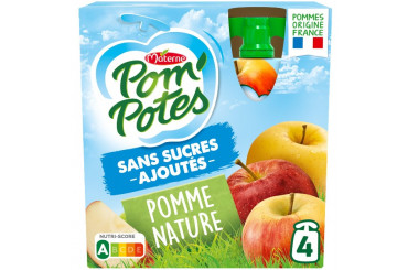 Compote de Pomme Sans Sucres Ajoutés Pom'Potes