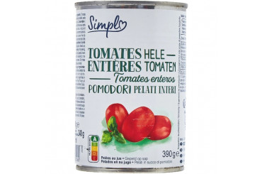 Tomates Entières Pelées au Jus Simpl