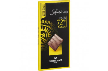 Chocolat Noir 72% Carrefour Sélection 