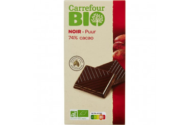 Chocolat Noir 74% Bio Carrefour