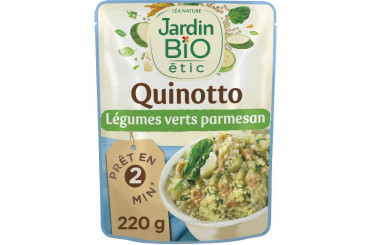 Quinotto aux Légumes Verts et Parmesan Bio Jardin Bio