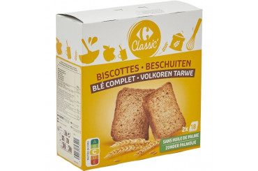 Biscottes au Blé Complet Carrefour