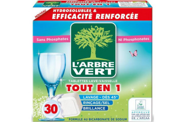 Tablettes Lave Vaisselle Tout-en-1 Eco Arbre Vert