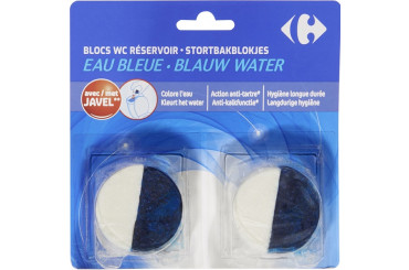 Bloc Réservoir WC Eau Bleue & Javel Carrefour