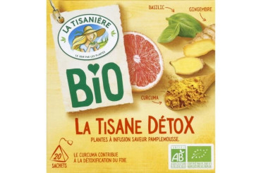 Infusion Détox Plantes et Pamplemousse Bio La Tisanière