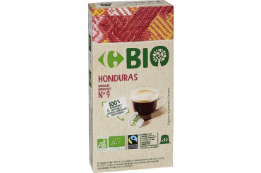 Capsules Café Espresso Pur Arabica No09 Honduras Bio Eco Carrefour